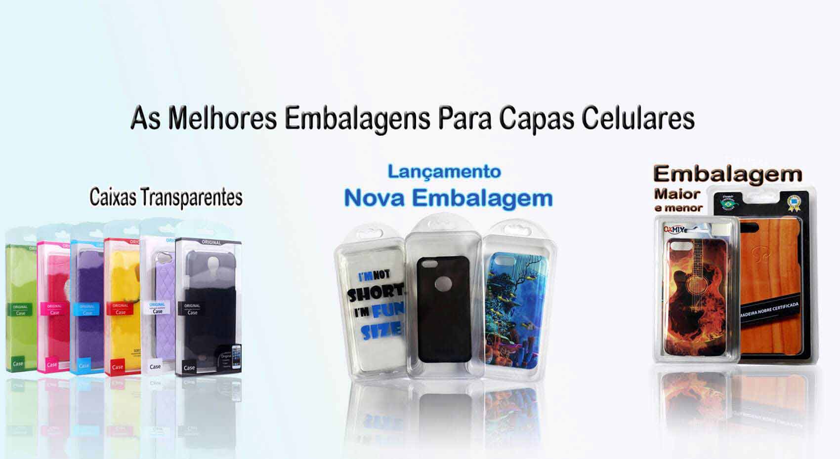 Embalagens para capas de celular